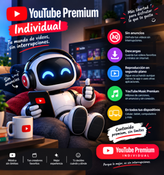 Imagen de YOUTUBE INDIVIDUAL 1MES 