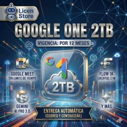 Imagen de Google One 2TB (Entrega automática) x 12 M