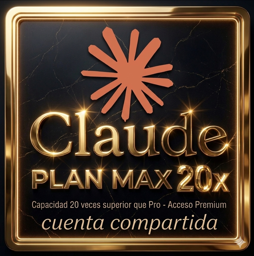 Imagen de Claude AI Plan MAX x 1 MES / 1 disp.