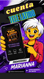 Imagen de TELE LATINO PREMIUM CUENTA X 30 DIAS (4 DISPOSITIVOS)
